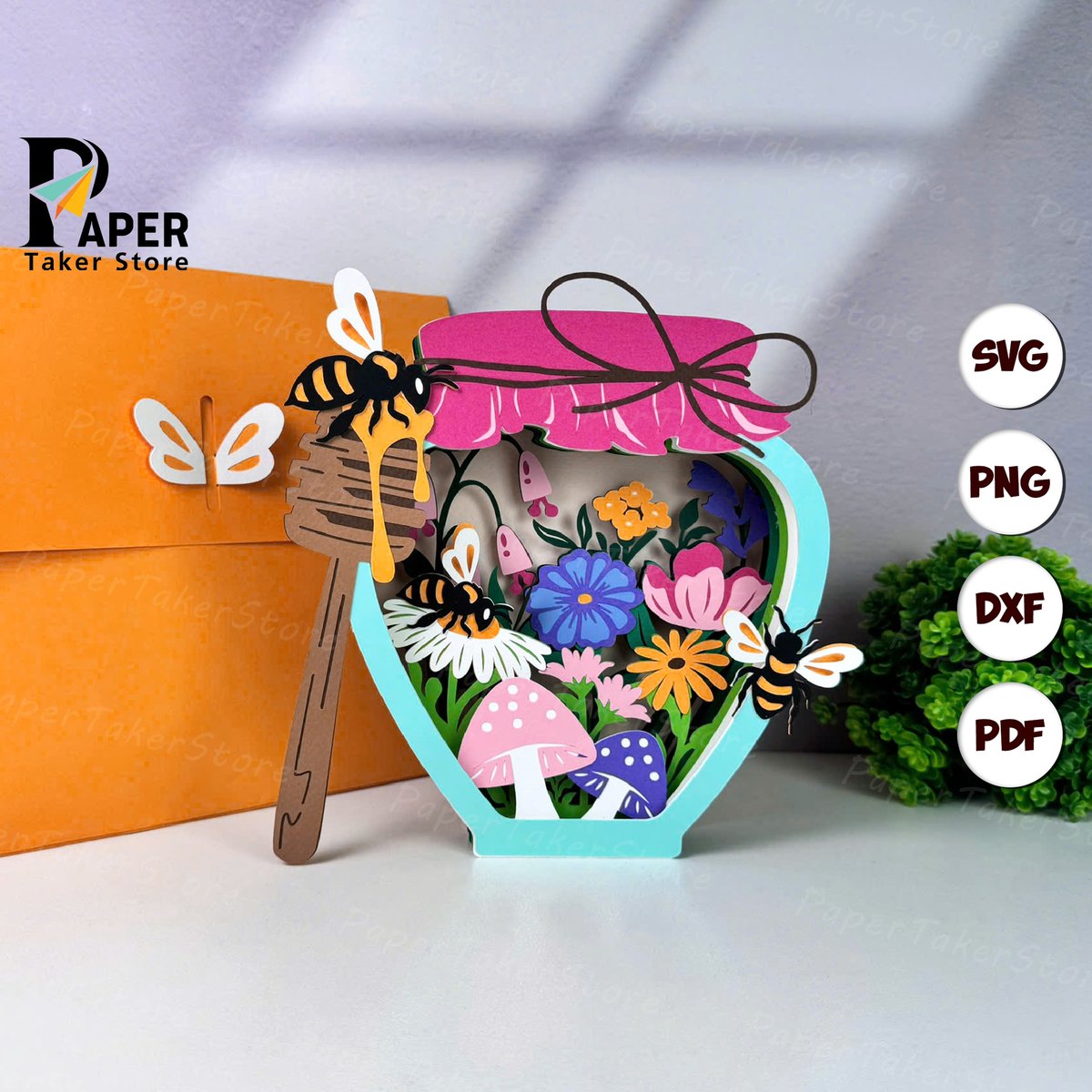 PaperTakerStore's tweet photo. Excited to share the latest addition to my #etsy shop: Honey Bee Jar Pop-Up Card svg template, 3d papercut, Card paper lantern, paper lantern svg cut file for cricut, floral tealight design https://t.co/wj7BFsv8WD #valentinesday #cardmakingstationery #popupcardssvg #svgpopup https://t.co/zrLc3BYa9h