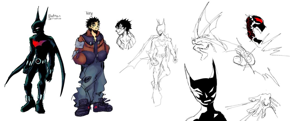 #batmanbeyond redesign sketches