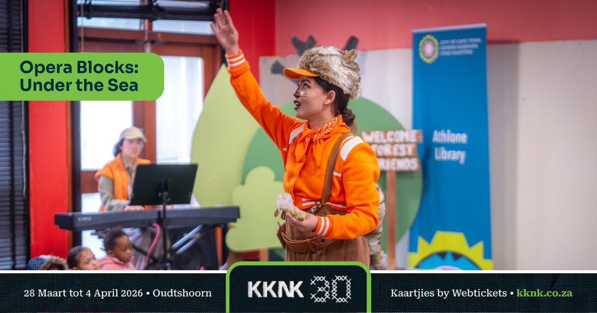 KKNKfees's tweet photo. Kaapstad Opera se betowerende “Opera Blocks: Under the Sea” by die @KKNKfees is ideaal om babas, peuters en jong kinders bekend te stel aan die wêreld van opera en klassieke musiek. Toegang tot die Klein KKNK-teater is ingesluit by jou Feesmark-kaartjie: https://t.co/KpvFiQTS3P https://t.co/LpMGswXku9