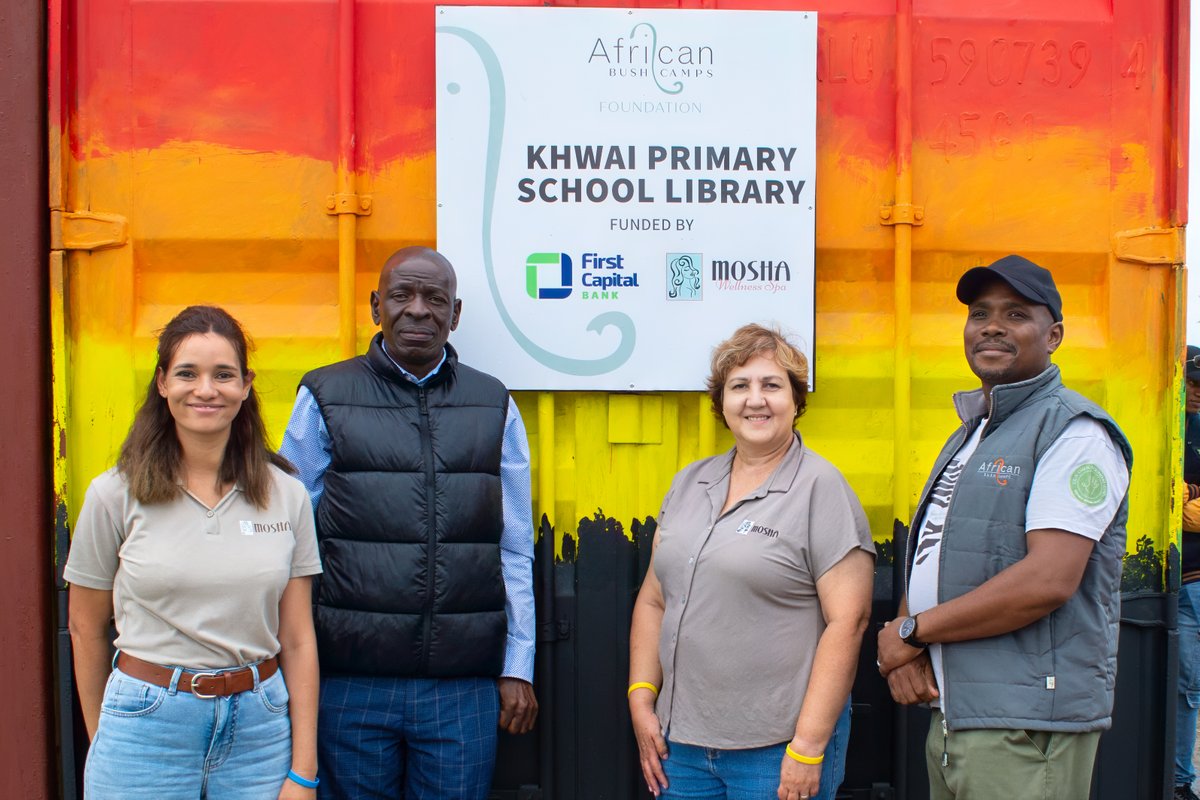 A library is more than shelves &amp; books, it’s a doorway to imagination, confidence, &amp; possibility. 📖✨

Seeing the Khwai learners engage with their new reading space reminds us why partnerships like this matter. Together with Mosha Wellness Spa &amp; African Bush Camps Foundation,