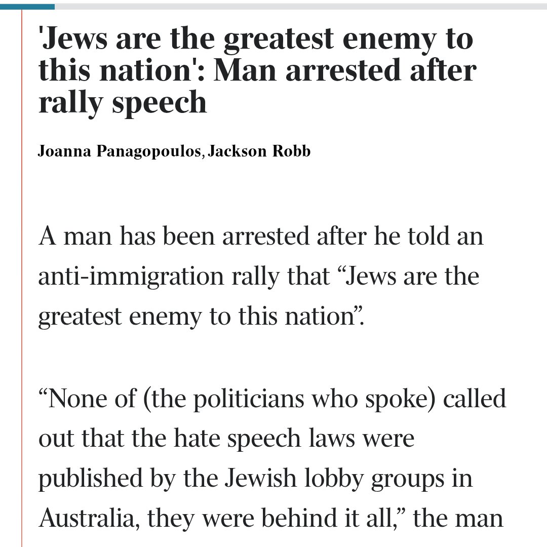 AustralianJA's tweet image. These 'hate-speech' laws will backfire on the Jewish community. 

It's a terrible shame that our community is now associated with such laws that have already torn apart the Coalition and threaten free speech in this country.
