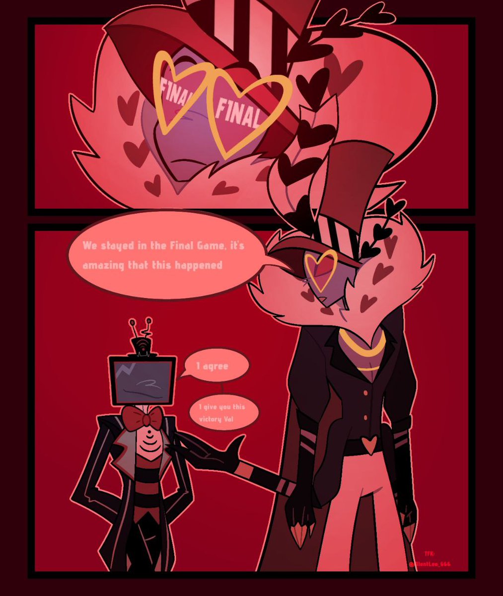 [2/2] Here's the long-awaited sequel! + Bonus #HazbinHotel #StaticMoth ...