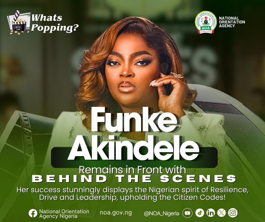 What’s Popping! 
Funke Akindele Remains in Front with Behind the Scenes

Big screens, big stars, and even bigger numbers! Funke Akindele has done it again, and this time, she did not just break records — she shattered them.

Her latest movie titled "Behind the Scenes" has