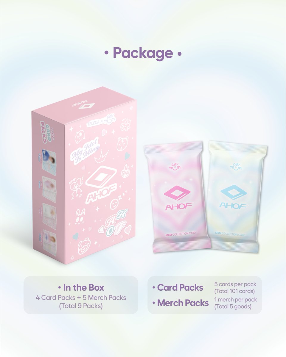 💁‍♀️ AHOF Collection Card Product Details 💗 (1/2) AHOF is here