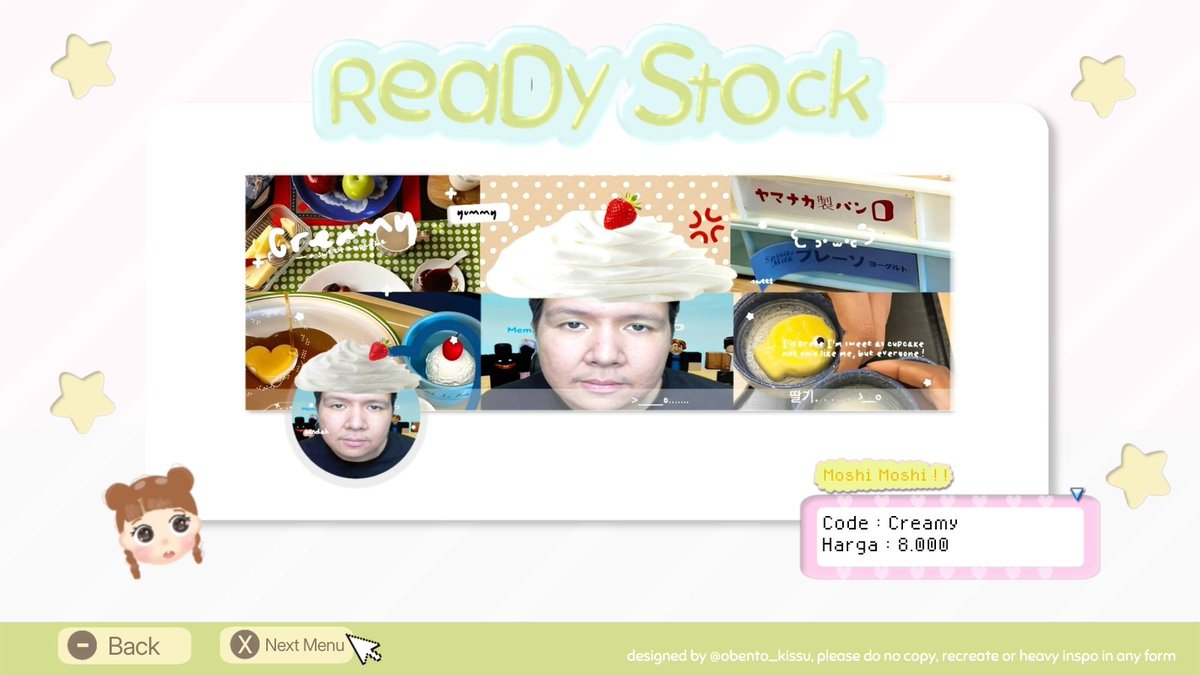 Obento_kith's tweet image. help retweet, thank you banyak ! ♡

hai, aku ada layout ready stock bg windah batubara 🤭 8.000 get free retext, @ after dm yaaaa  #zonauang