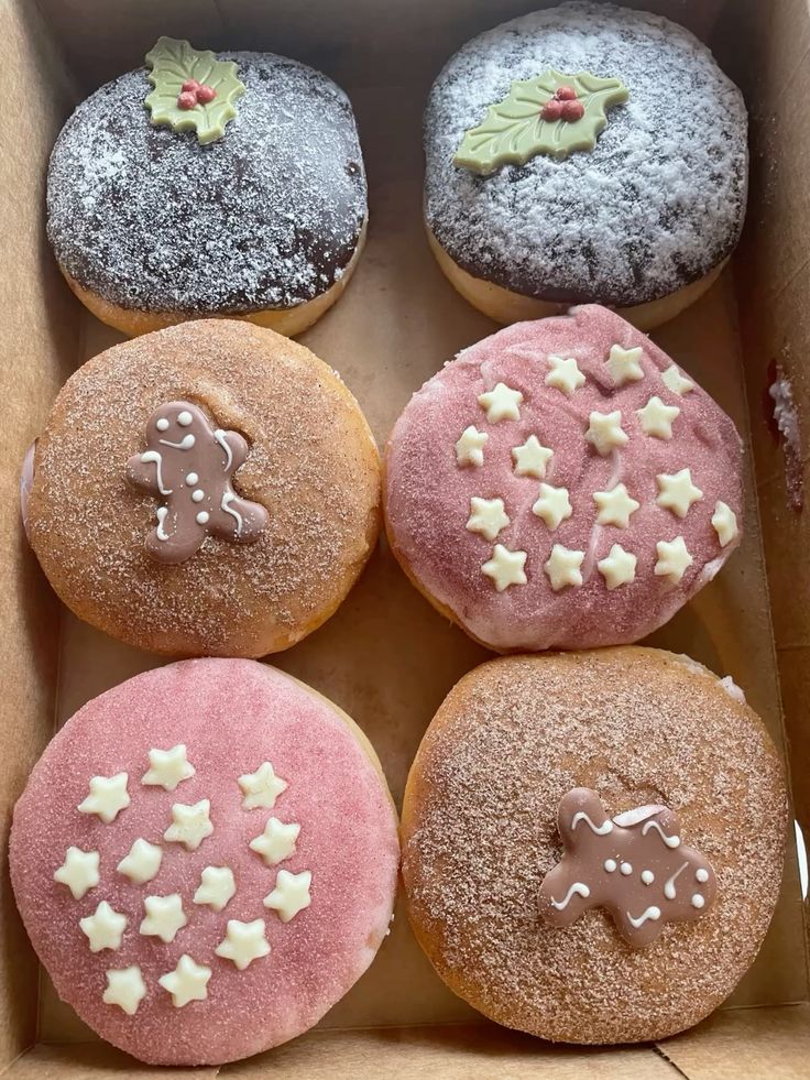 eating sweets is one of my favorite things to do every day, i just bought 6 pieces of adorable donuts ready to devour ♡ yummy.