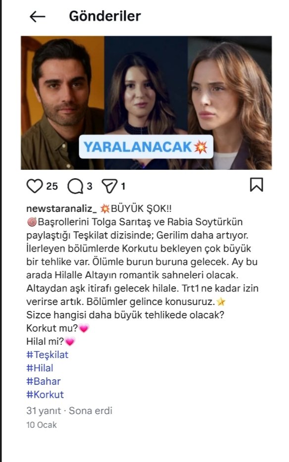 1Sinemcatsgrl_'s tweet image. 📸YANILMADIK;
💅Önceden söylediğim gibi 
Rutkay kurtuldu.💗
Korkut ölümle burun buruna 💗
Altaydan Hilale aşk itirafı 💗
Hilale Tuzak💗
Ejderi bekleyen tehlike 💗
İnstada @newstaranaliz_ de şok bir şey dedim
#Teşkilat 
#HilAl 
#Korkut