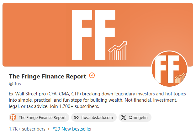 The Fringe Finance Report tweet media