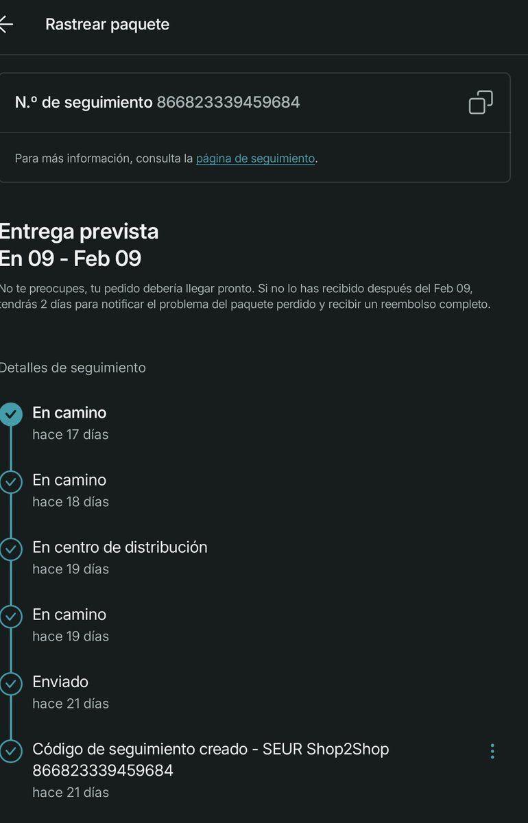 RealIsraelBr28's tweet photo. @SEUR @SEUR_responde la empresa más irresponsable del mundo, el servicio es una basura. Ese paquete tenía que llegar día 9 de enero y miren no ha llegado. Y no responden por el canal que te mandan a escribir https://t.co/UKe82trg5I