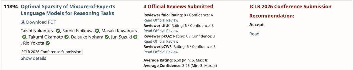 Taishi Nakamura🇧🇷ICLR2026 tweet media
