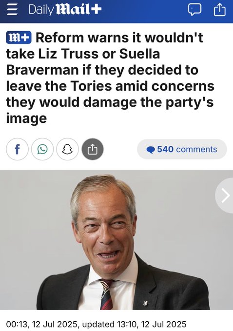dave43law's tweet photo. @reformparty_uk @SuellaBraverman 12.07.25 https://t.co/WVJyTzP1aY