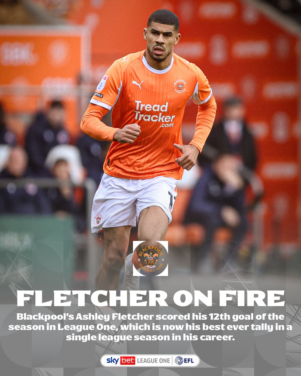 A career-best season for <a href="/BlackpoolFC/">Blackpool FC</a>’s Ashley Fletcher! ⚽️🔥

#EFL | #SkyBetLeagueOne