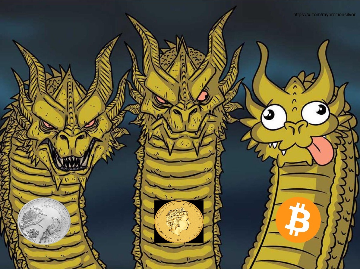 Mainstream media like to put Gold, Silver and Bitcoin in the same boat. But  they are very different: 🪙 Gold: Money for Kings and Queens. Demand driven  by central banks and the