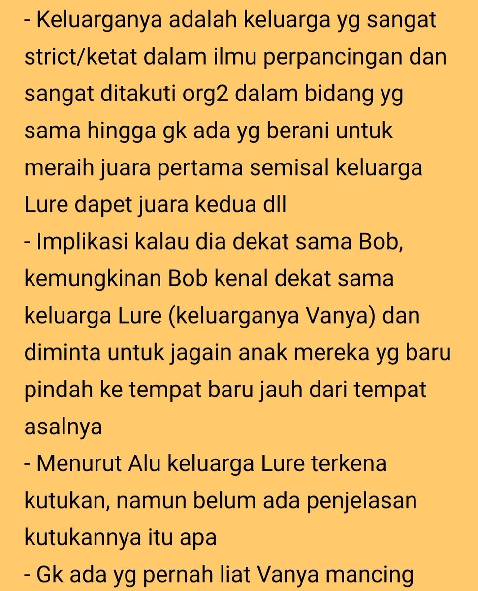 Hearto!
Gara2 postingan soal lore sebelumnya, sender jadi pengen share soal hal2 yg sudh diketahui tentang NPC favorit sender... yaitu Vanya, mas iwak kesayangan kita semua hehe

Kalo ada pertanyaan, bisa ditanyain di komen yaa... sender akan berupaya untuk bantu jelasin
