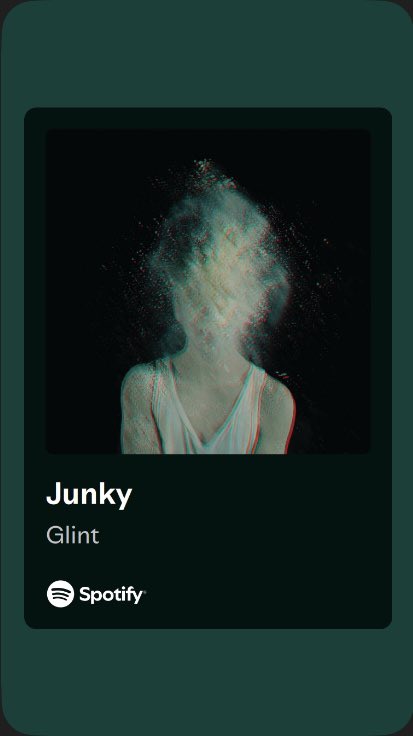 #JforJanuary

Day 26

Junk

“Junky” - Glint
#IAmYoursFromHereOnOut

🎶 I’m a junky, I’m relentless, born to let you down 🎶

youtu.be/Cp0l6jaA9lw?si…