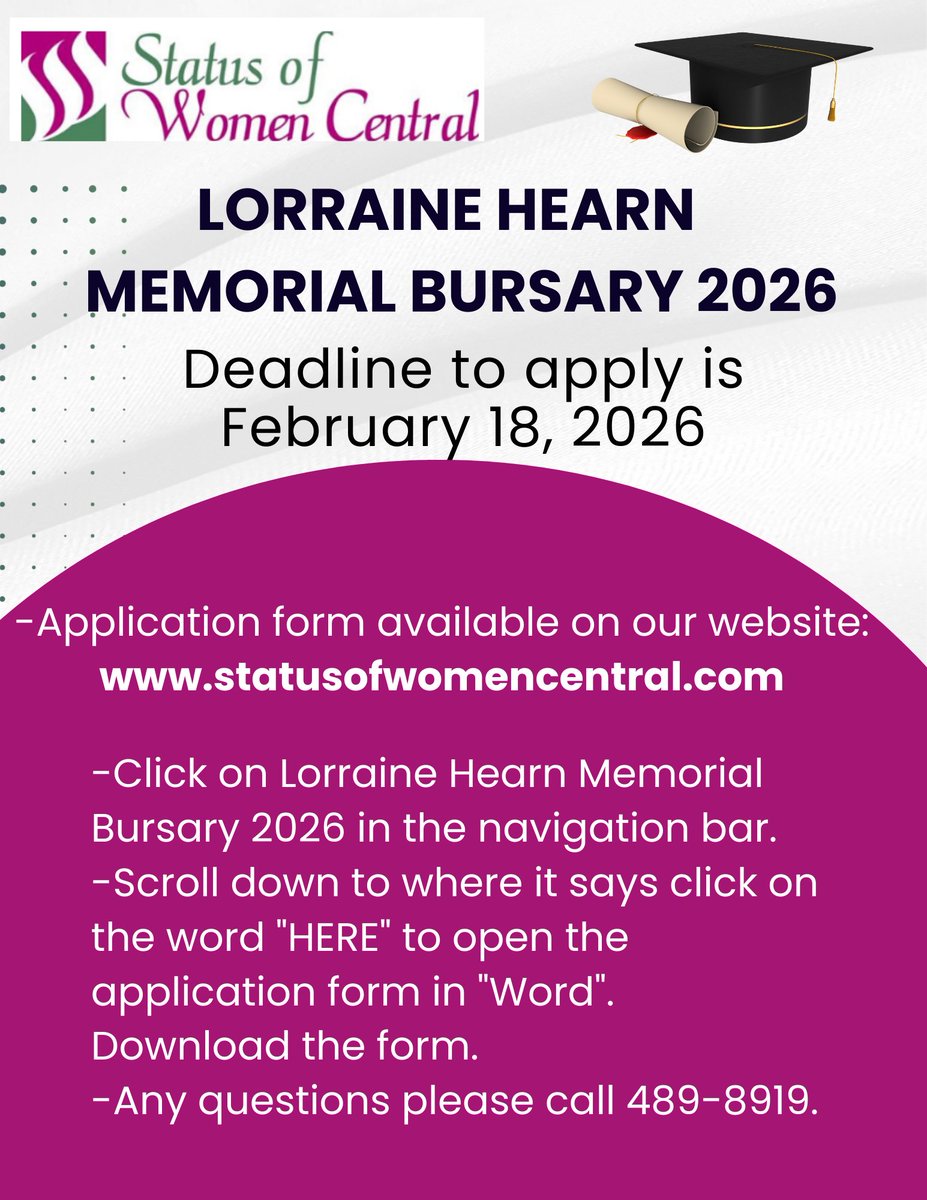 Status of Women Central NL tweet media