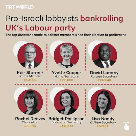SteveSammut2's tweet image. And just to remind people how the Israel lobby has bought controll of the British political system.