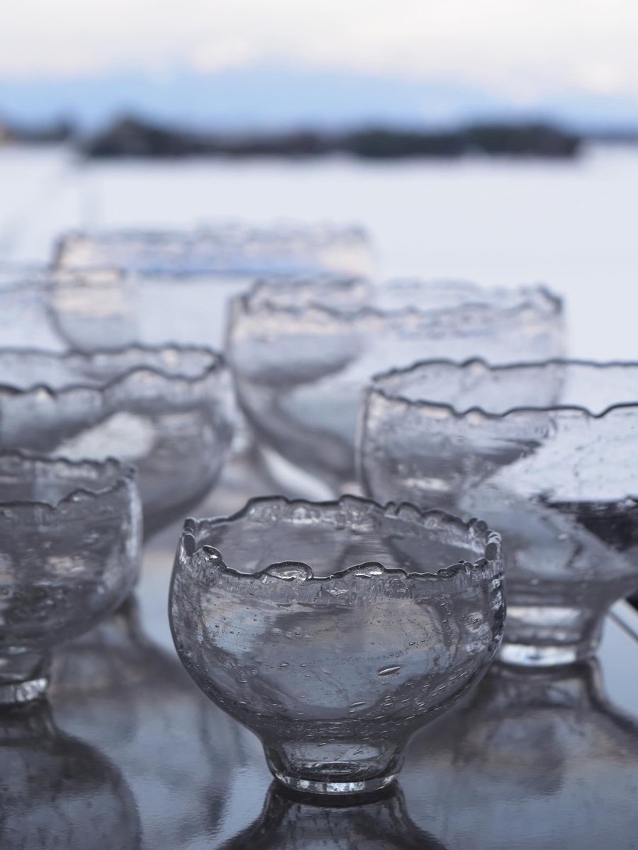 glass atelier えむに emuni 月夜の香水瓶　ガラス作家 glass atelier えむに｜ふたつの技法のマッチングとアートの感性が唯一