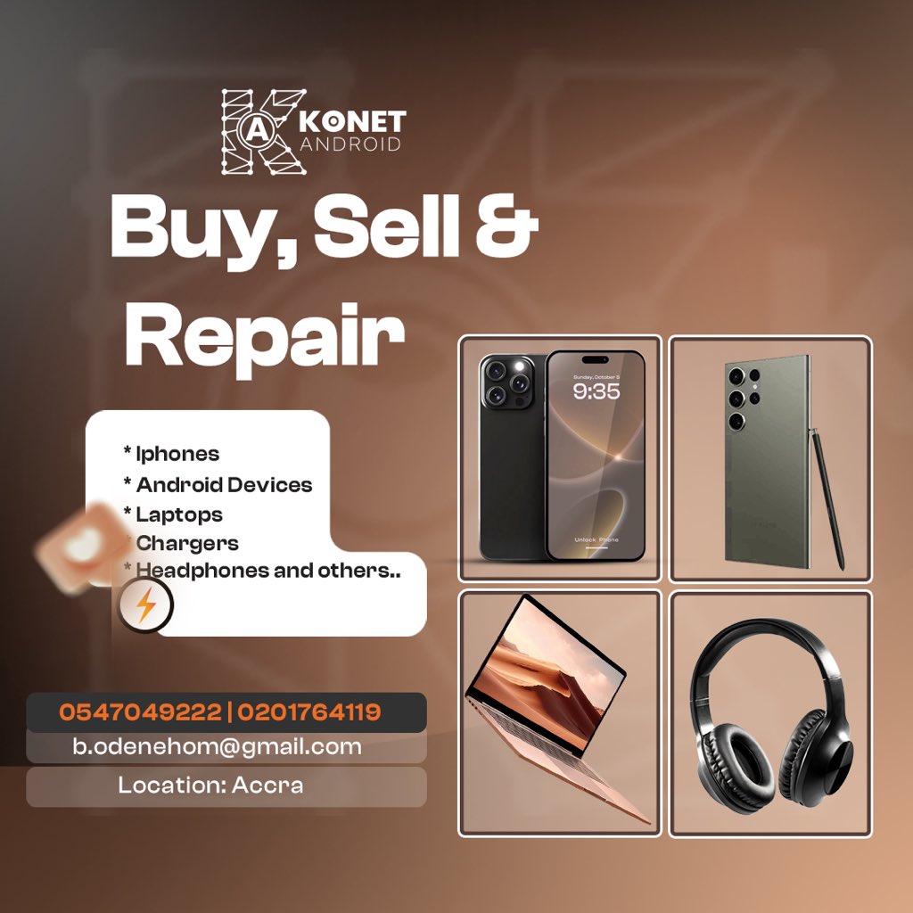 KonetAndroid's tweet image. What all sweet deals contact me‼️

0547049222