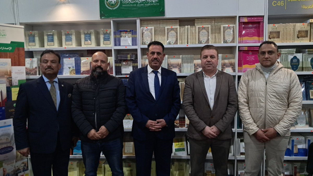 IARMSS's tweet image. مدير معهد المخطوطات العربية يزور
معرض القاهرة الدولي للكتاب

في إطار مشاركة المعهد بفعاليات معرض القاهرة الدولي للكتاب والأنشطة الثقافية المصاحبة له، زار مدير المعهد أ.د موسى عبد درب الجبوري معرض القاهرة الدولي للكتاب في دورته (57)، حيث زار جناح الألكسو الذي يضم إصدارات المنظمة