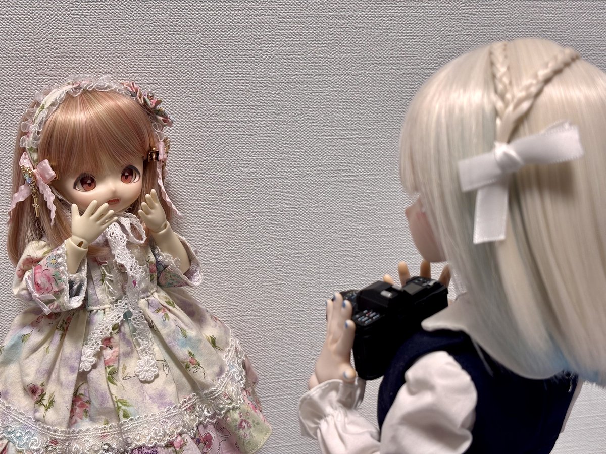 誕生日が近いうちの看板娘、輪にちょっと早い誕生日プレゼント！
ミノルタの一眼カメラ！先輩とお揃い！
気に入ってくれたようで早速妹をモデルにしてます！結雨もおねえちゃんに撮ってもらえてご機嫌です！
#かえるぺとぺと
#うちのこかわいい