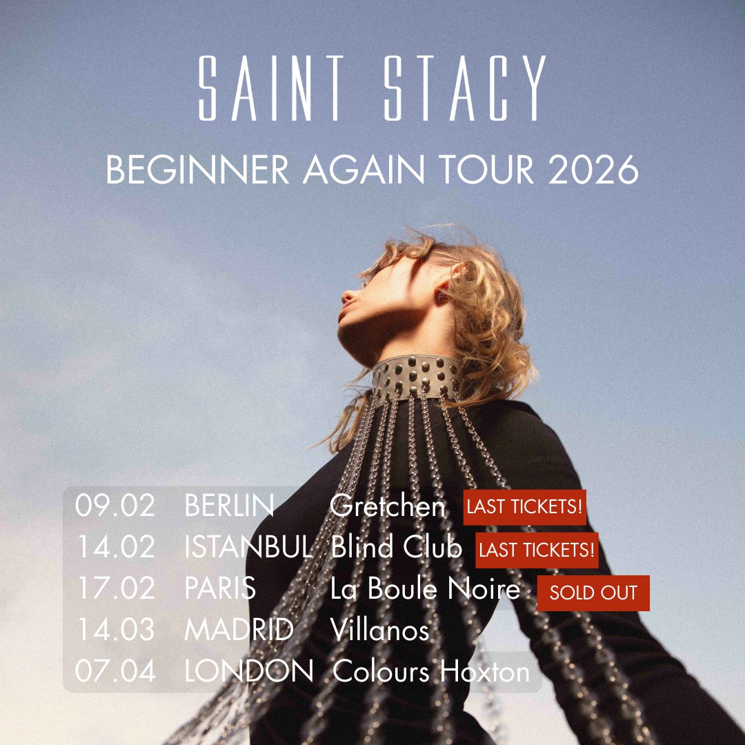 Tickets are flying for the Beginner Again Tour! Get yours now! Tickets: saintstacy.lnk.to/tour