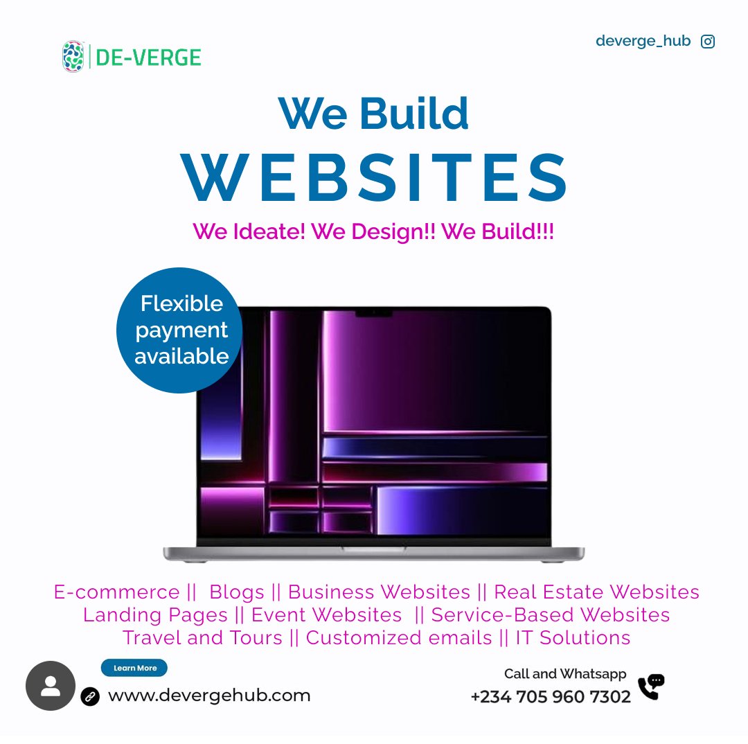 De_Verge_Hub's tweet photo. We ideate 💡
We design 🎨
We build 🚀.
Need a digital solution for your business? Let's talk! DM us 

#WebDevelopment #AppDevelopment #DigitalTransformation https://t.co/boUG9cNuvh