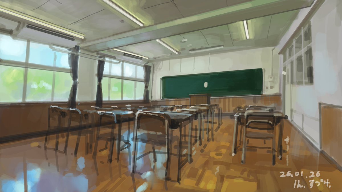 suduke762's tweet image. 1時間写真模写260126