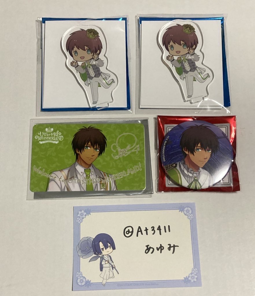 うたプリ　ワンダーランド　セシル　ビジュカ　パスポートカード　缶バッジ　他セット 譲渡】うたプリ ワンダーランド セシル セット 譲: ①マルイ アクスタ