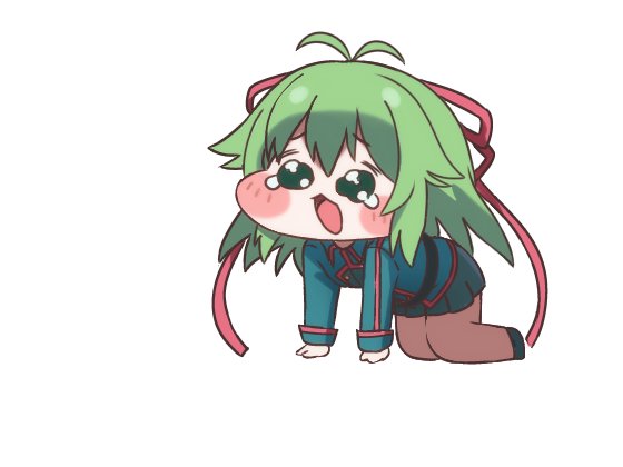 腰のベルト忘れてたから追加して調整&amp;やっぱり泣き顔は心が痛むから笑顔差分 