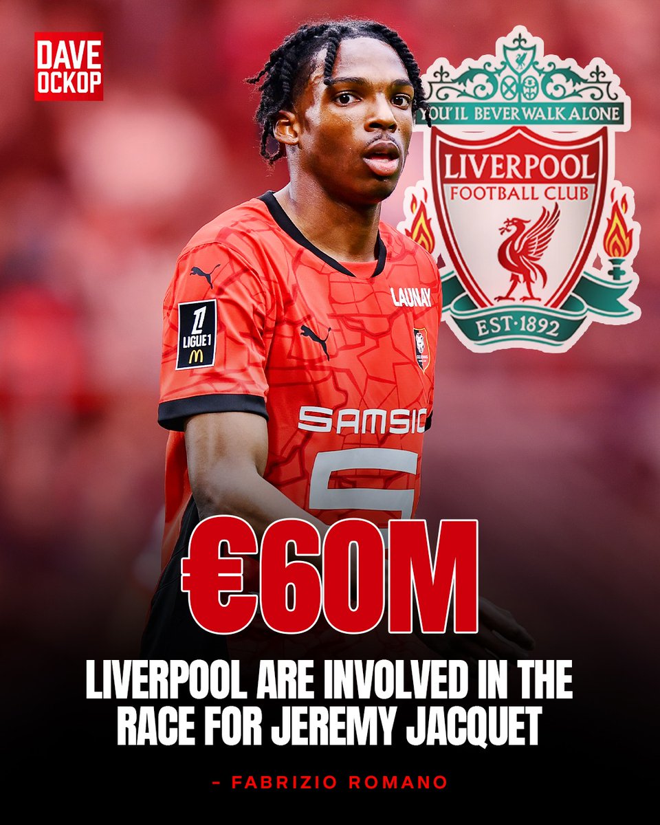 Fabrizio Romano has confirmed that Liverpool are one of a number of clubs interested in Jeremy Jacquet of Rennes. The 20-year-old has made 17 appearances in Ligue 1 this season.