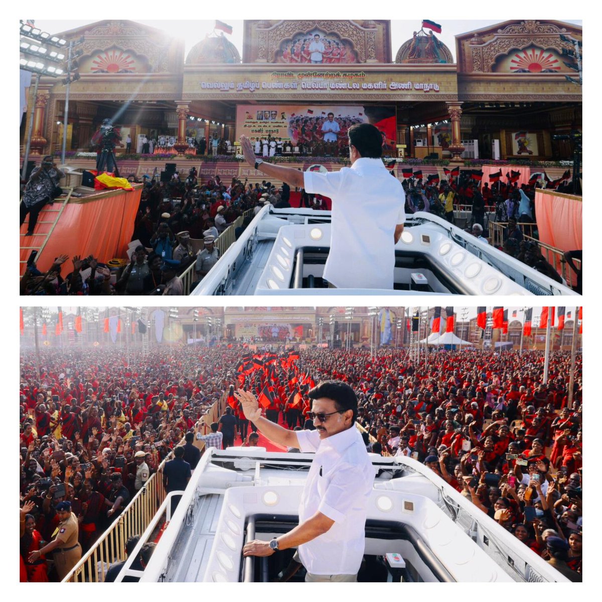 mkstalin's tweet image. Black and Red Delta Force!
மகளிர்தான் எப்பவும் Powerhouse!

#வெல்லும்_தமிழ்பெண்கள்! #வெல்வோம்_ஒன்றாக!