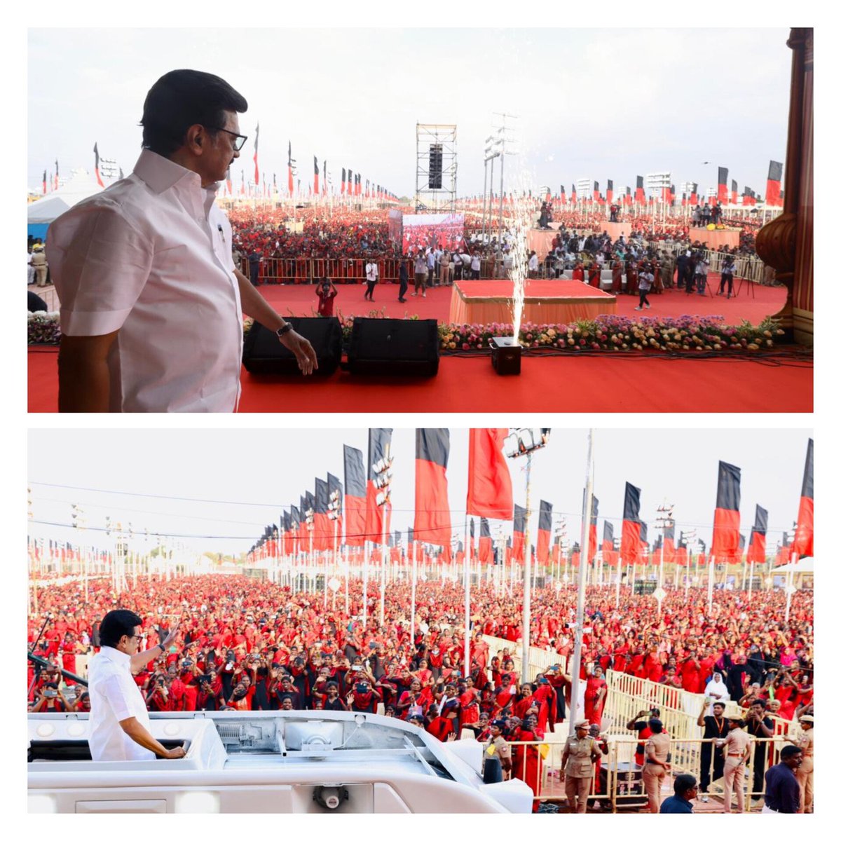 mkstalin's tweet image. Black and Red Delta Force!
மகளிர்தான் எப்பவும் Powerhouse!

#வெல்லும்_தமிழ்பெண்கள்! #வெல்வோம்_ஒன்றாக!