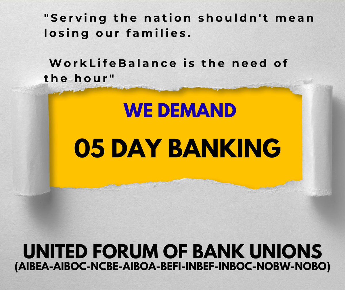 #5DaysWeekForBankers