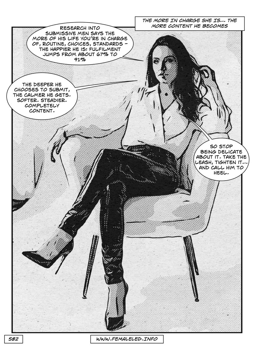 FLR research: The more in charge she is, the more content he becomes femaleled.info/flr-research-t…