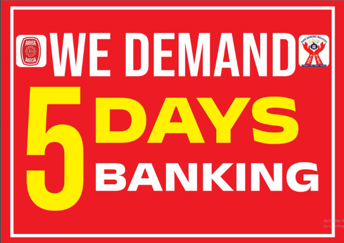 AIBOAOFFICIAL's tweet photo. #5DaysWeekForBankers https://t.co/7N0CtnUudE
