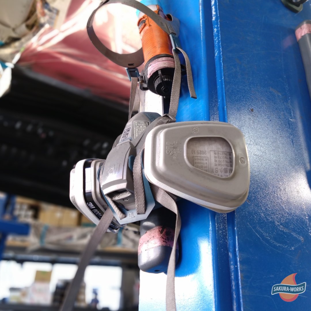 SWorks0303's tweet image. L700ミラジーノの下回りサビ止め塗装。車検お見積り等に計上すると「サビがひどい？」と聞かれることがありますが、この作業はサビる前に実施するのです。
#gino #mira #daihatsu #l700 #ジーノ #ダイハツ #ミラジーノ #サビ止め