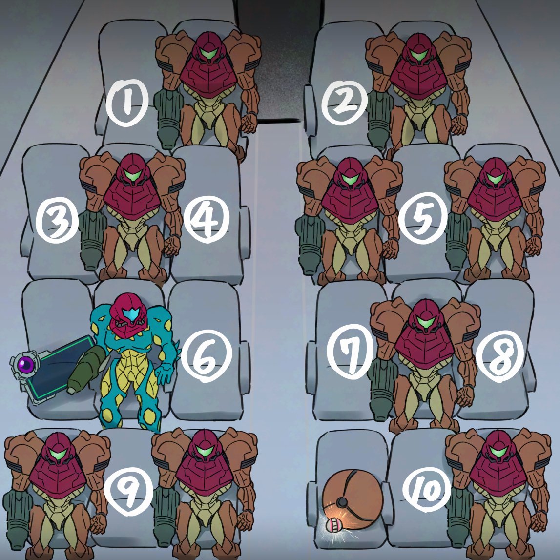 Wata_Ridley's tweet image. 8時間のフライト✈