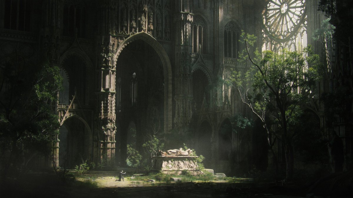This is the main reference that inspired this image. These old cathedral paintings have an insane scale.