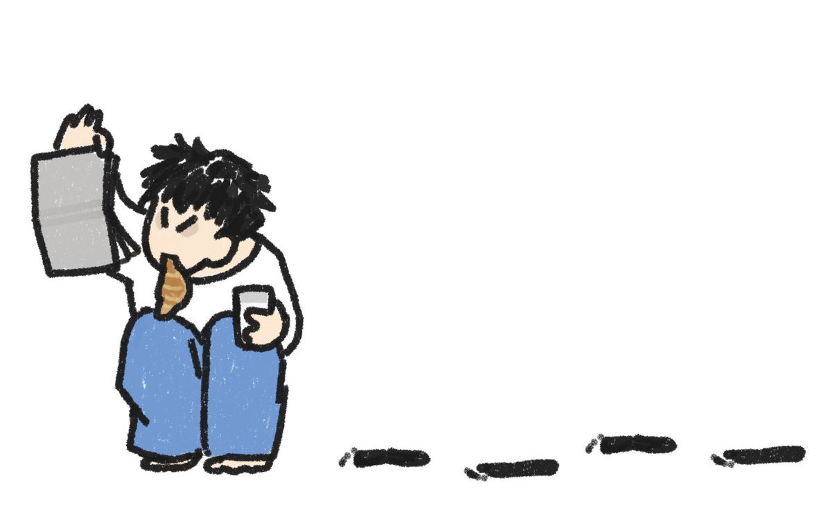 👣+🥐+🥛+📖+💭= 🍊