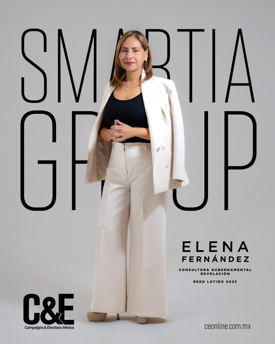 Elena Fernández <a href="/SmartiaGroup/">Smartia Group</a>

#Portada #Enero2026

Ganadora a Consultora Gubernamental Revelación en los Reed Latino 2025.

La consultora que revoluciona la Comunicación Política People2People.

Búscala YA en tiendas Sanborns, City Market y La Comer de todo el país.