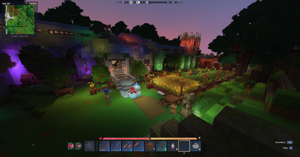 Tobimod's tweet photo. @Simon_Hypixel This forgotten temple was in such good condition that I renovated it, and it's now my first home.

The picture was taken at night, of course, to capture the beautiful light. https://t.co/6P8OFS3pSA