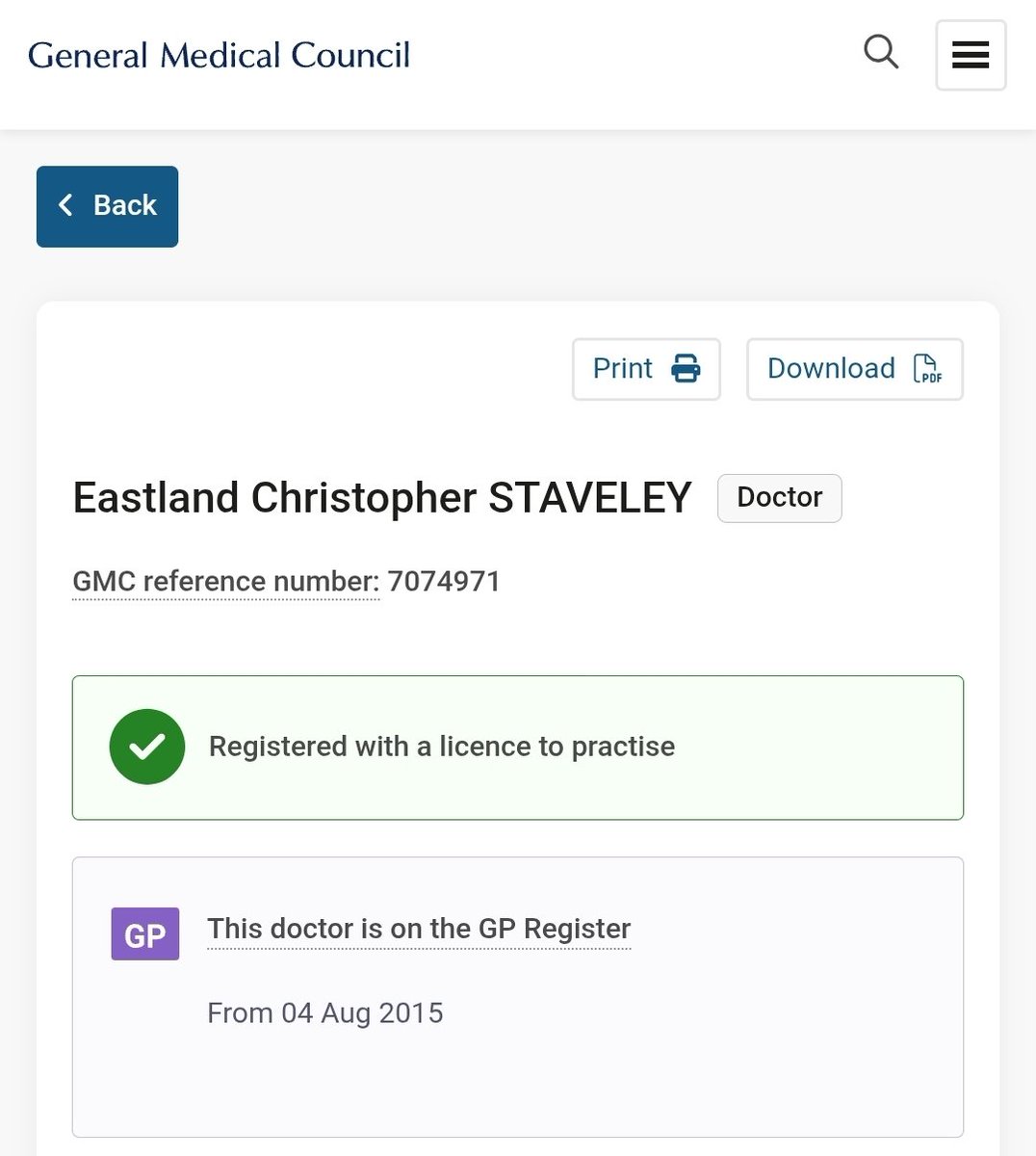 doctor_rahmeh's tweet image. Dr Eastland Christopher Staveley is a British jewish GP who publicly called for the murder of Palestinian babies.

He has been removed from Finlay's private practice four days ago but retains his medical licence.

@gmcuk suspended me and other anti-zionist and anti-genocide…