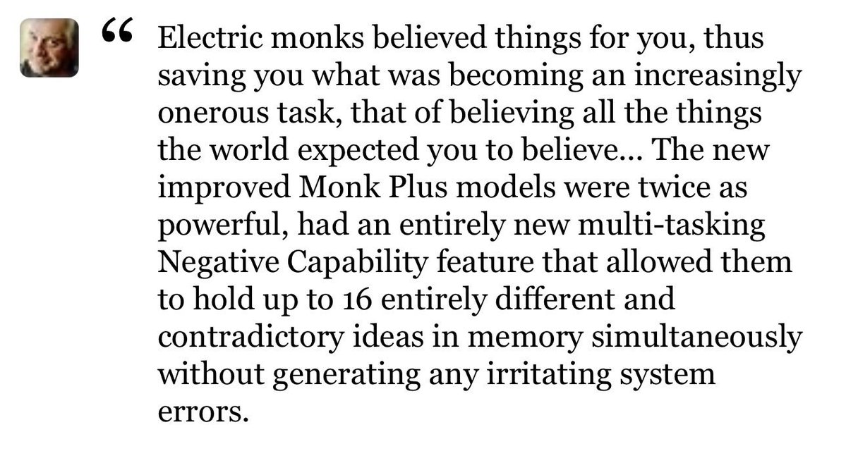 אני מרגיש שאנשים* מסביבי מבקשים סיכומים ומסמכי דיזיין מה AI אבל לא קוראים אותם אלא ישר קופצים לחלק של המסקנות ומאמצים אותו, כי למה לטרוח אם אפשר פשוט להאמין.
אז דאגלס אדאמס** חשב על זה קודם ותכלס הפתרון שלו לדעתי יותר מגניב.

*אני
**בונוס למי שיזהה את הספר***
***אין באמת בונוס