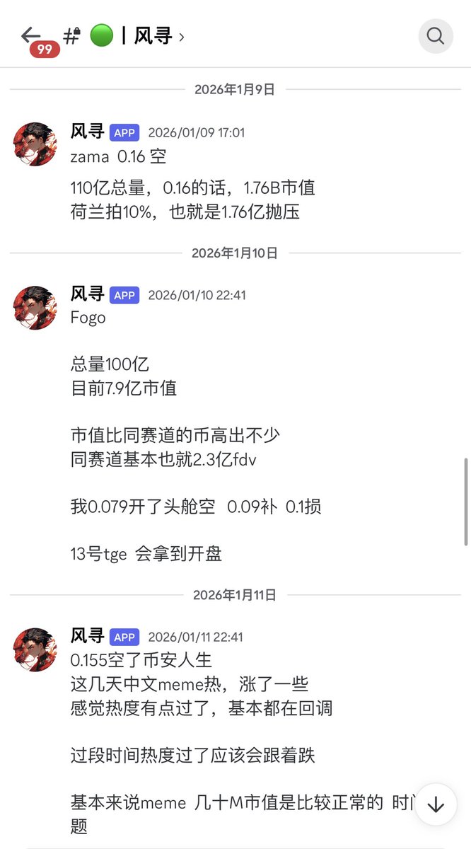 风寻不愧是做空新币的神，2000u一年的价格有些高了，但钱音聚合帮兄弟们把价格打下来了 。