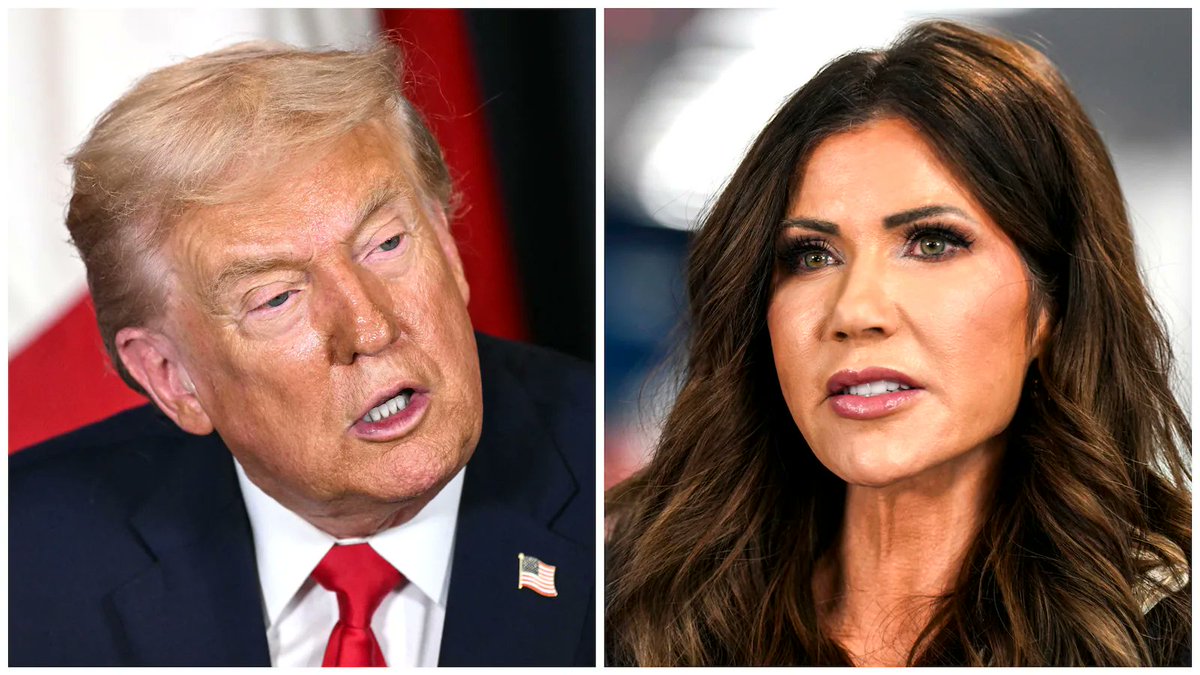 Donald Trump has refused to back Kristi Noem's claim that ...