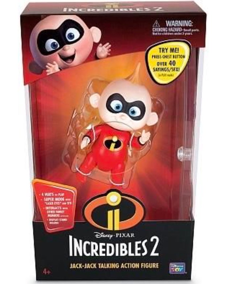 【未開封】Mr.インクレディブル　ジャックジャック　トーキング　フィギュア インクレディブルファミリー #ジャックジャック トーキングフィギュア