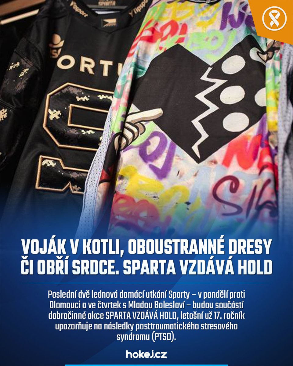 Hlavním cílem je připomenout, že na řešení traumatu nikdy nikdo není sám. A že bolest není slabost. ✊

Právě probíhá charitativní projekt O Kapku lepší hokej! Podpořte i vy dětské pacienty s poruchou krvetvorby: okapkulepsihokej.cz 🧡

📲: hokej.cz/vojak-v-kotli-…

📸: