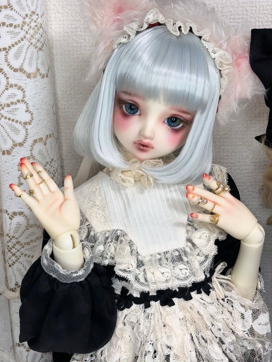 希少♡゜白猫ジェラトーニ☆ファーではありません 希少♡゜白猫