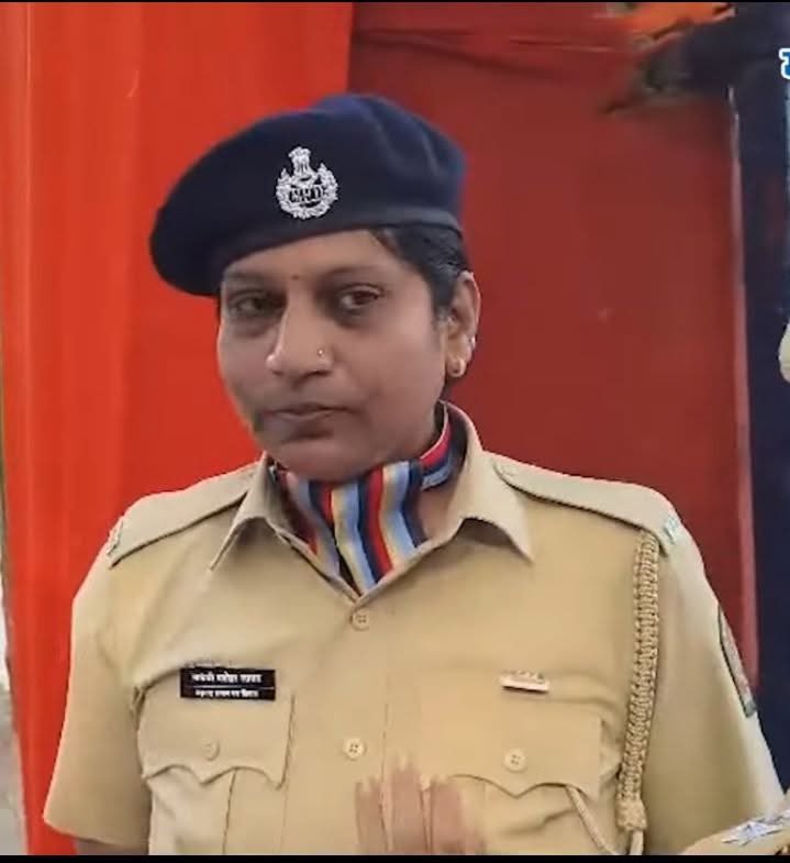 A grand salute to Madhavi Jadhav for boldly teaching a lesson to the minister who dared to omit Dr. Ambedkar’s name from his Republic Day speech. Jai Bhim 🔥🔥🔥